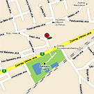 Zsolnay apartment Pcs location map